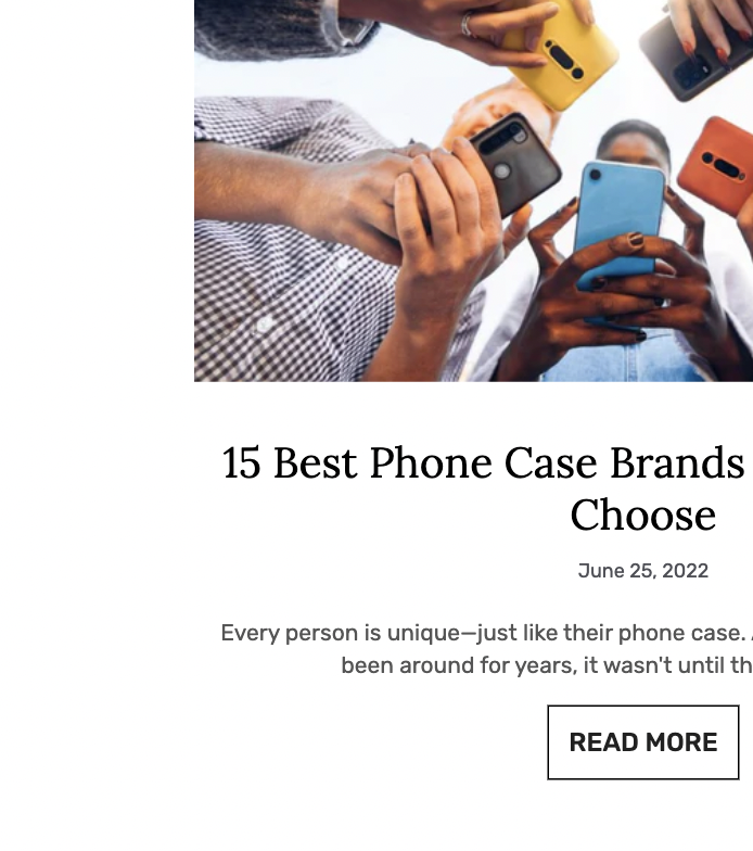Phone case brands copywriting